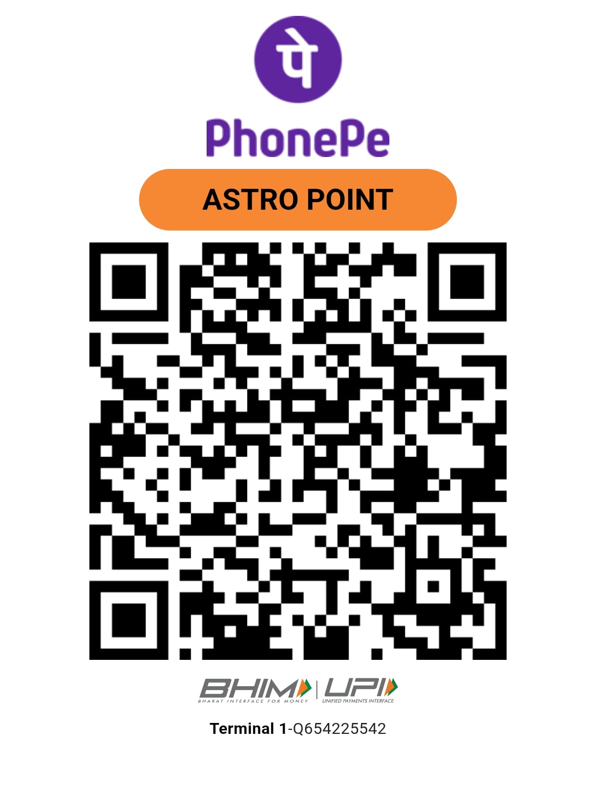 Vedic Astro Point payment QR code